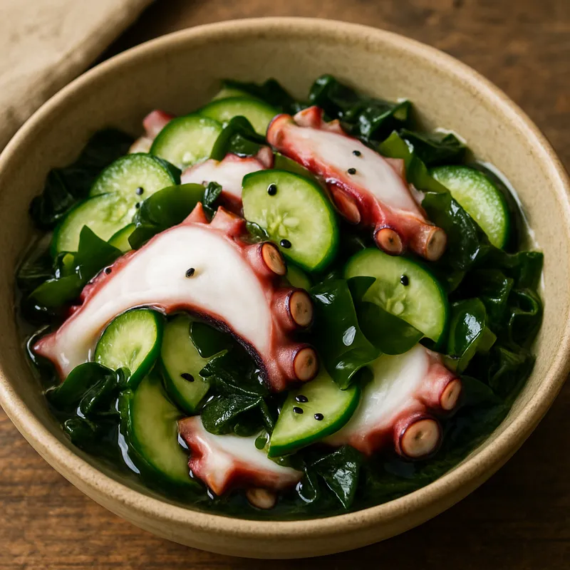 Tako No Sunomono (Tintenfisch-Essigsalat)