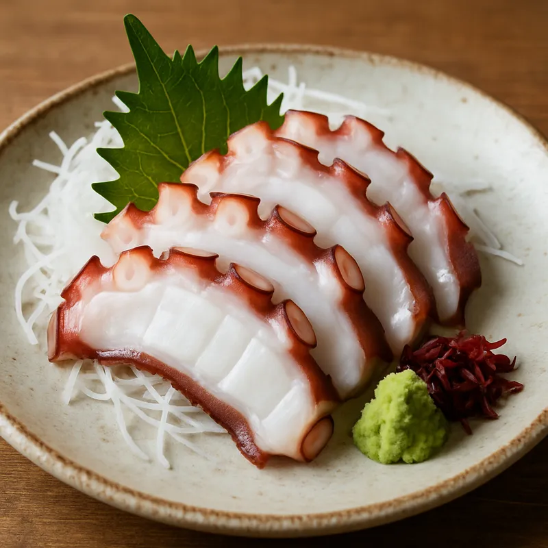 Tako Sashimi (Tintenfisch-Sashimi)