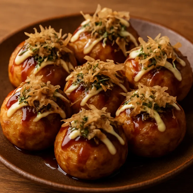 Takoyaki (Oktopus-Bällchen)