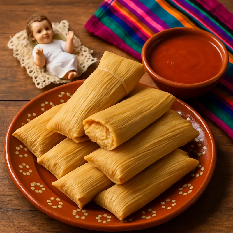 Tamales für den Día de la Candelaria