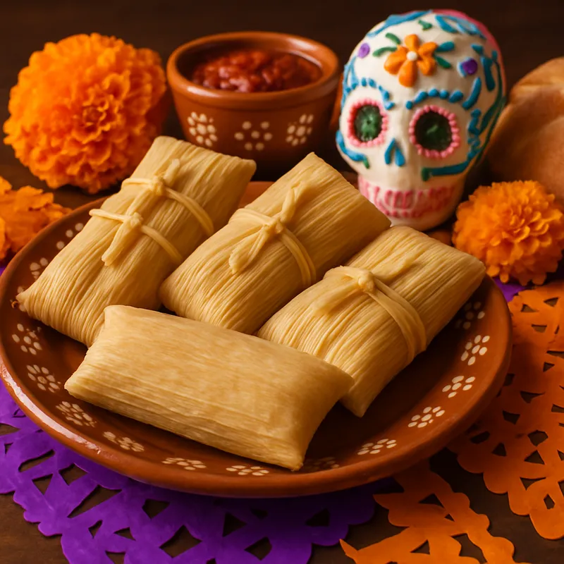 Tamales zum Día de los Muertos
