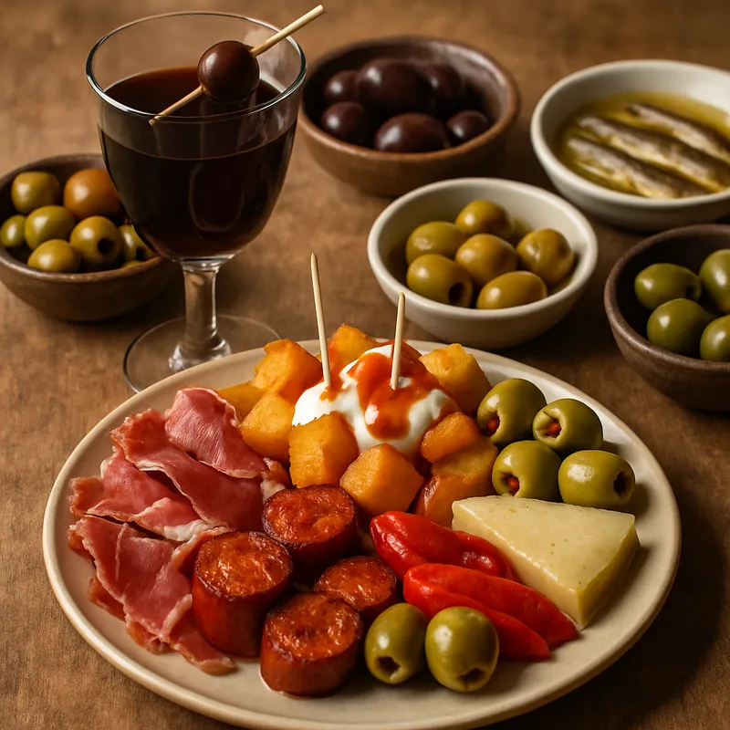 Tapas-Platte zur Vermoutstunde