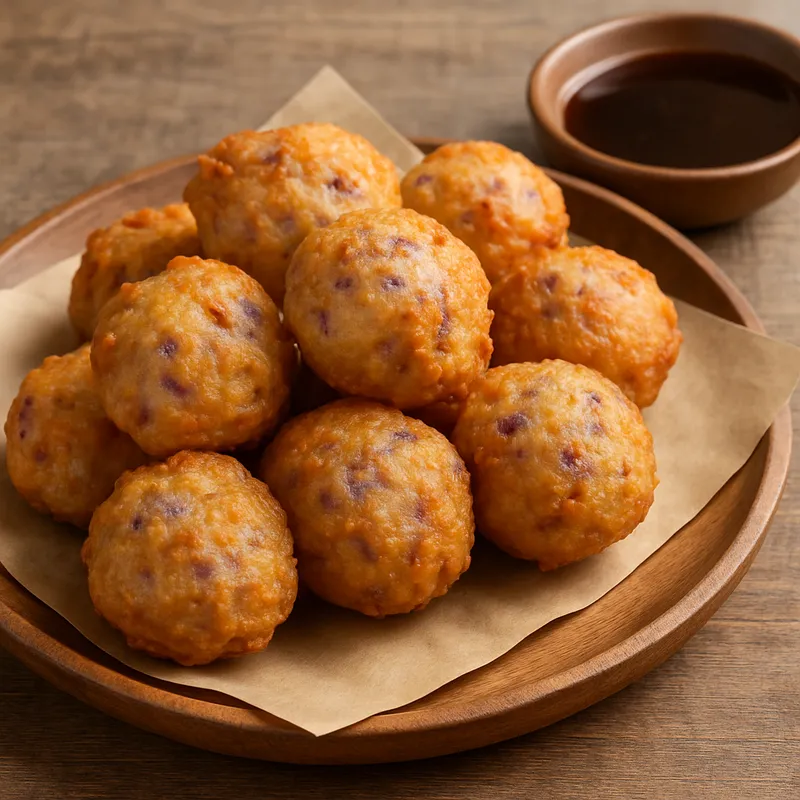 Taro-Krapfen (Pheuak Tod)