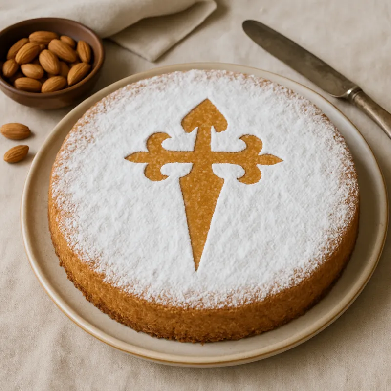 Tarta De Santiago (Traditioneller Mandelkuchen)