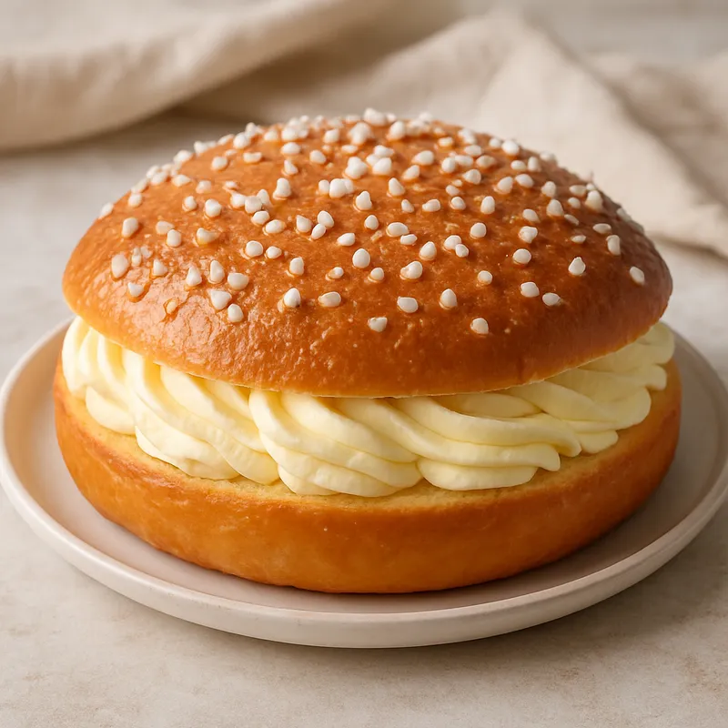 Tarte Tropézienne (Brioche-Sahnetorte aus Saint-Tropez)