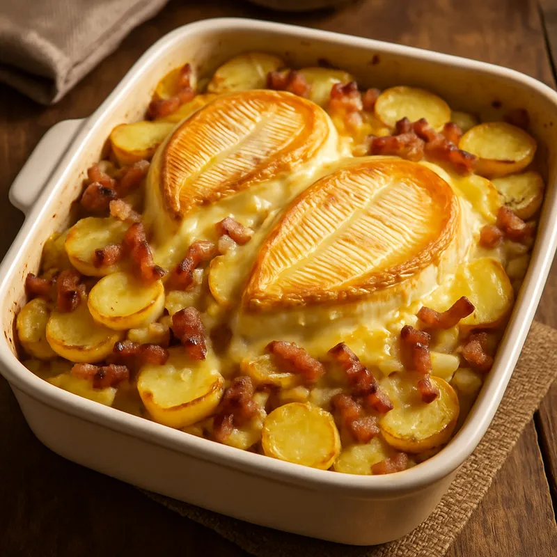 Tartiflette (Kartoffel-Reblochon-Auflauf)