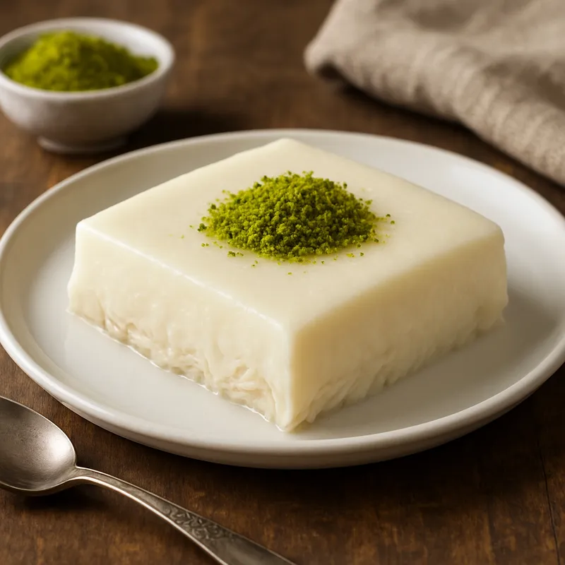 Tavuk Göğsü (Türkischer Milchpudding mit Hähnchenbrust)
