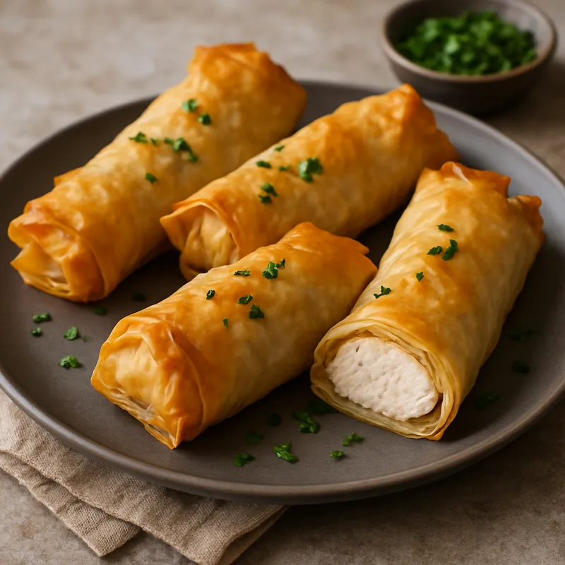Tavuk Sarma (Hähnchen im Filoteig)