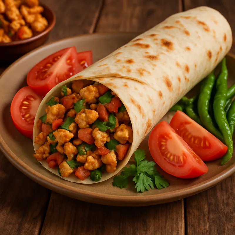 Tavuk Tantuni (Hähnchen-Pfannen-Wrap)