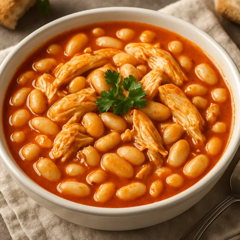 Tavuklu Kuru Fasulye (Türkischer Hähnchen-Bohnen-Eintopf)
