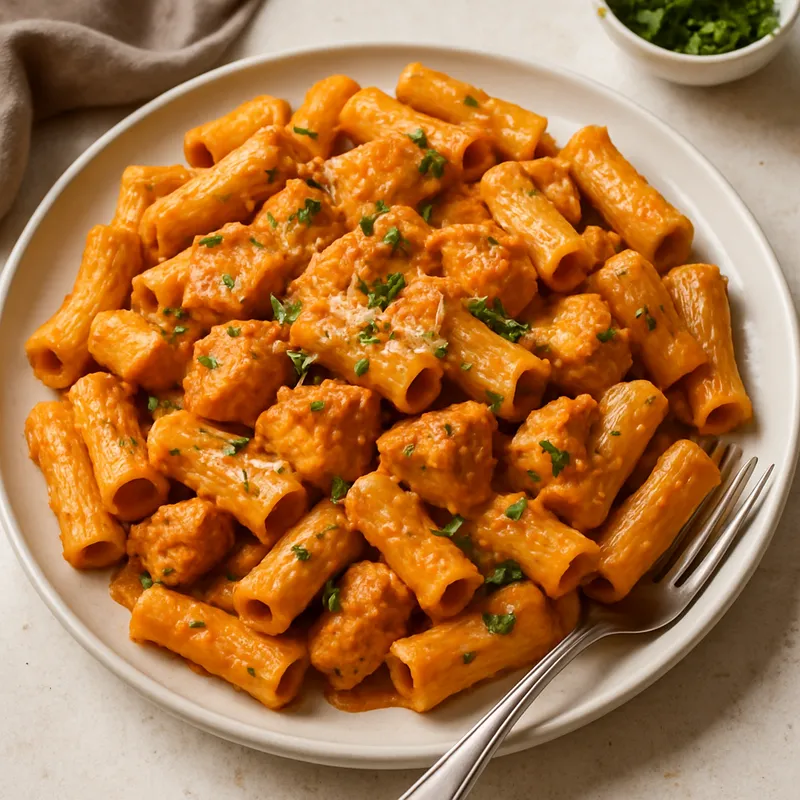 Tavuklu Makarna (Türkische Hähnchenpasta)
