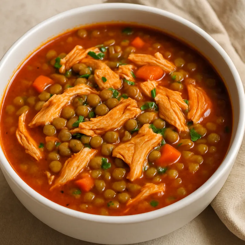 Tavuklu Mercimek (Türkischer Hähnchen-Linsen-Eintopf)
