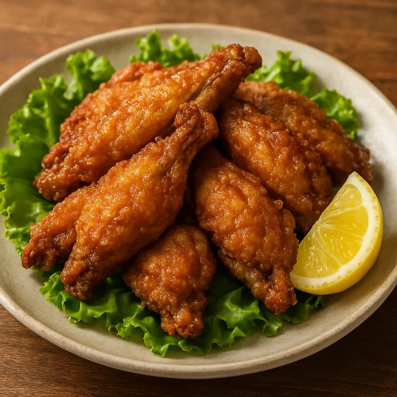 Tebasaki Karaage (Frittierte Hähnchenflügel)