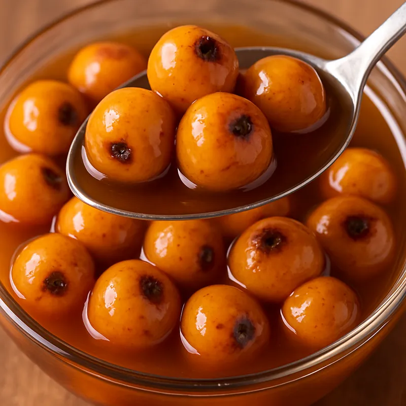 Tejocotes en Almibar (Weißdornfrüchte in Sirup)