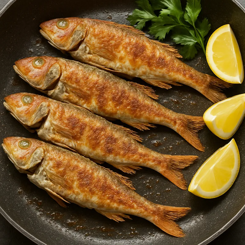 Tekir Tava (Gebratene Meerbarbe)