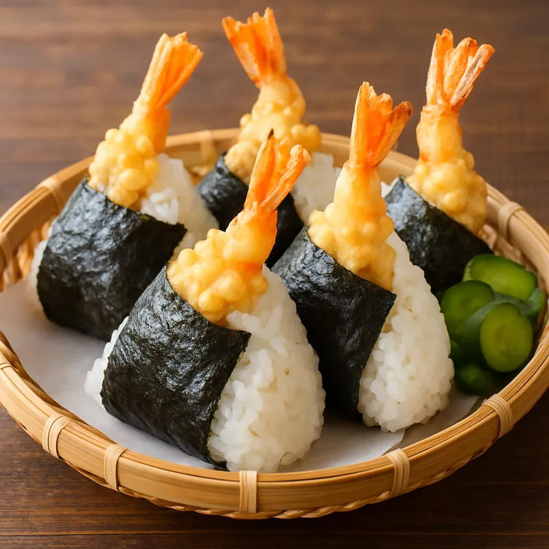 Tenmusu (Nagoya Tempura-Reisbällchen)
