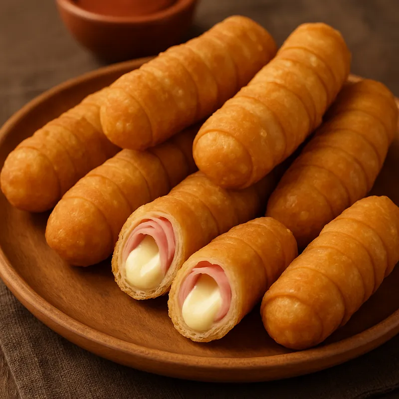 Tequeños mit Schinken und Käse