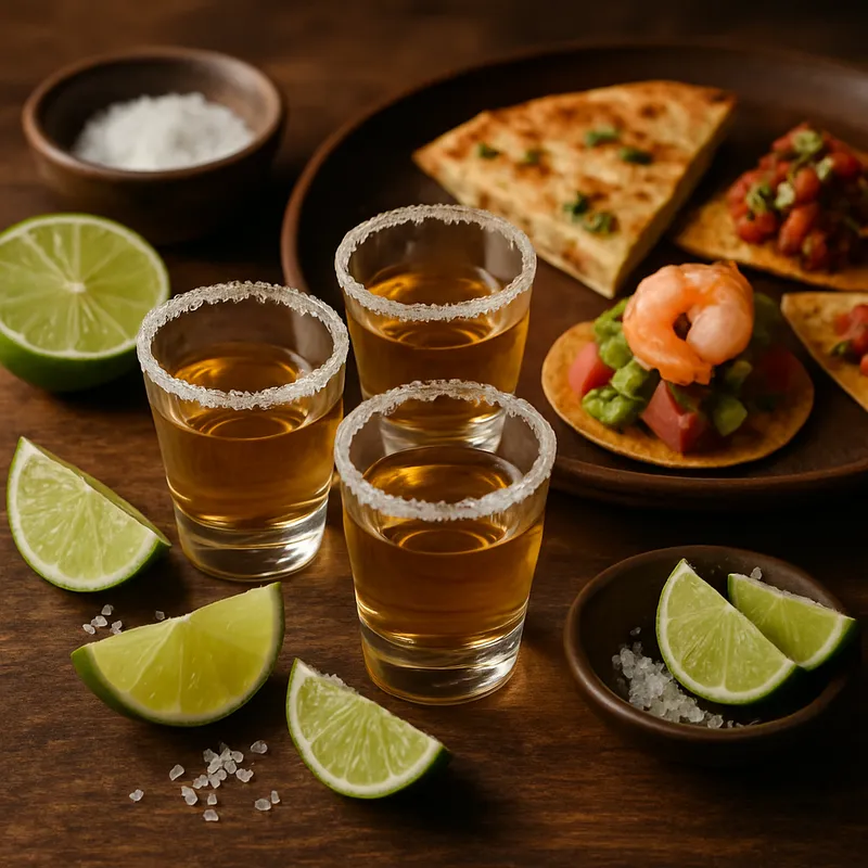 Tequila-Verkostung und Speisebegleitung