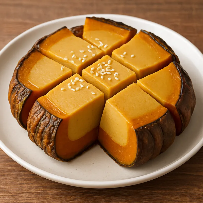 Thailändischer Kürbiskuchen (Khanom Fak Thong)