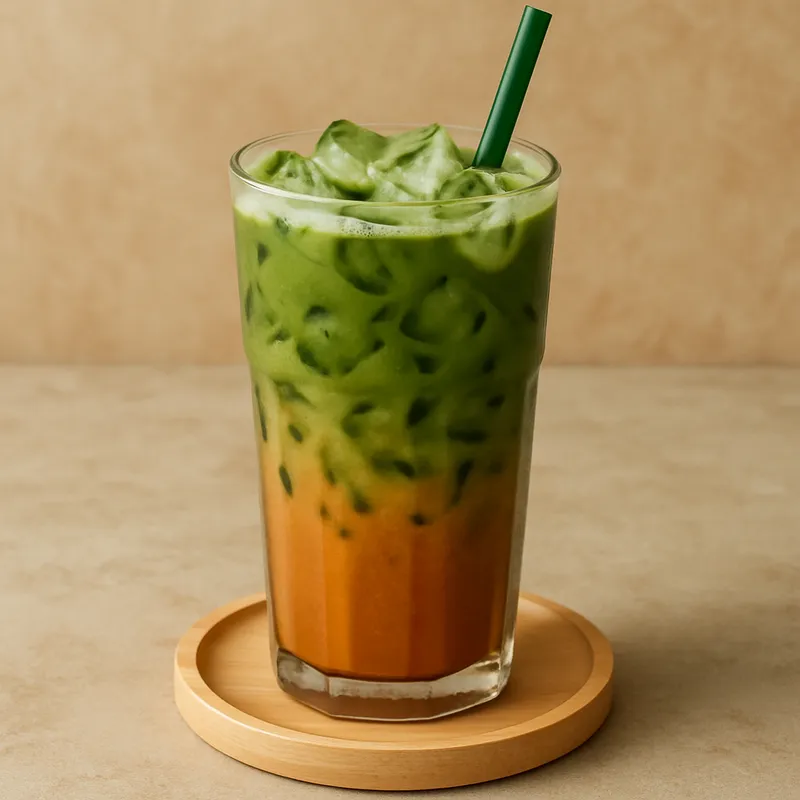 Thailändischer Matcha-Milchtee