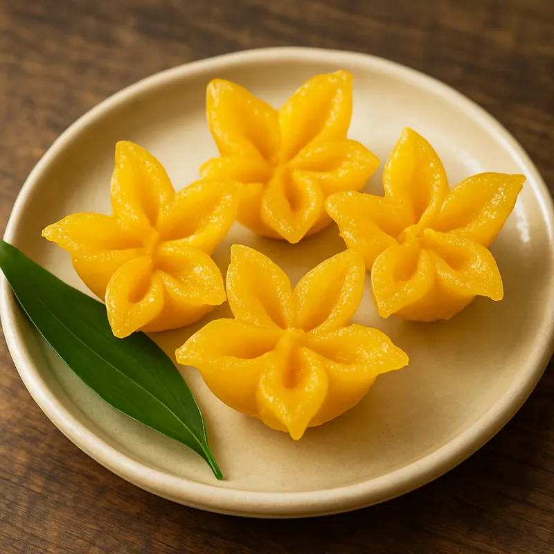 Thong Yip (Goldene Blüten – Thailändisches Festtagsdessert)