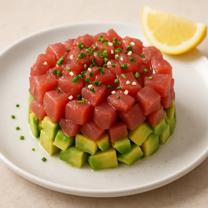 Thunfisch-Tatar mit Avocado