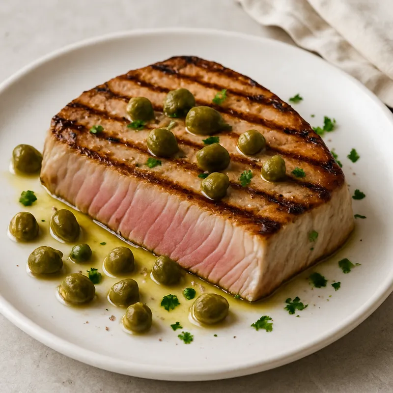 Thunfischsteak mit Kapern
