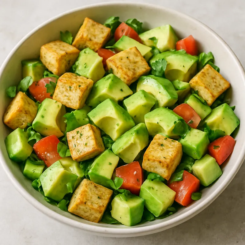 Tofu-Avocado-Salat