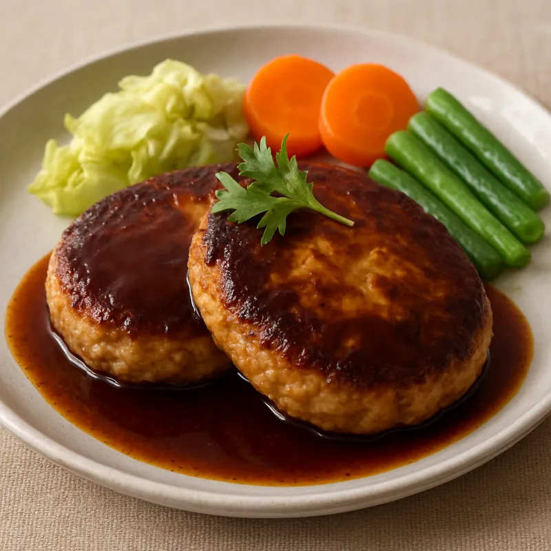 Tofu Hambagu (Japanisches Tofu-Hacksteak)