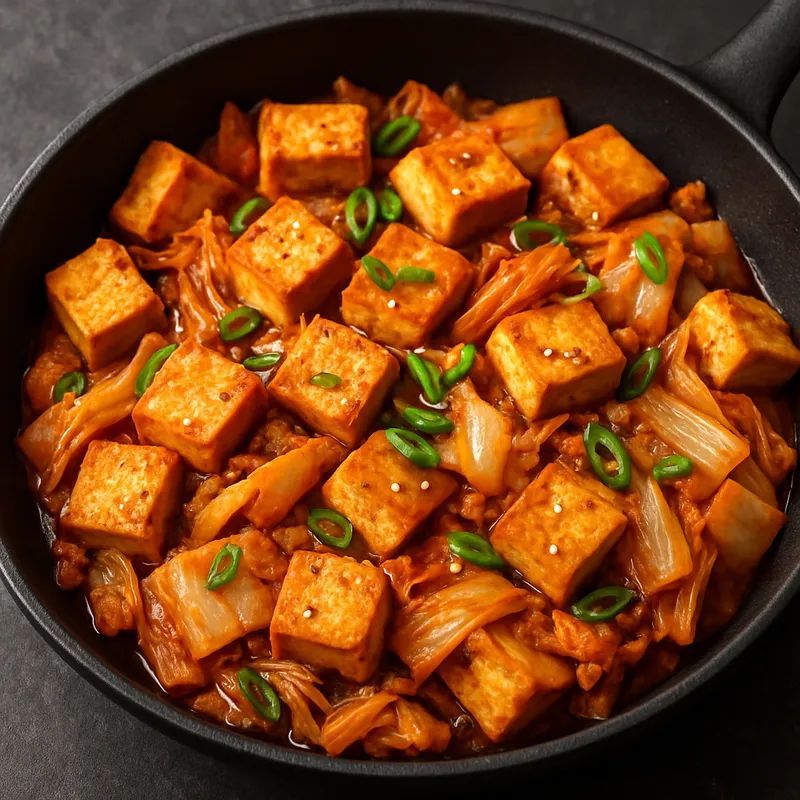 Tofu-Kimchi-Pfanne