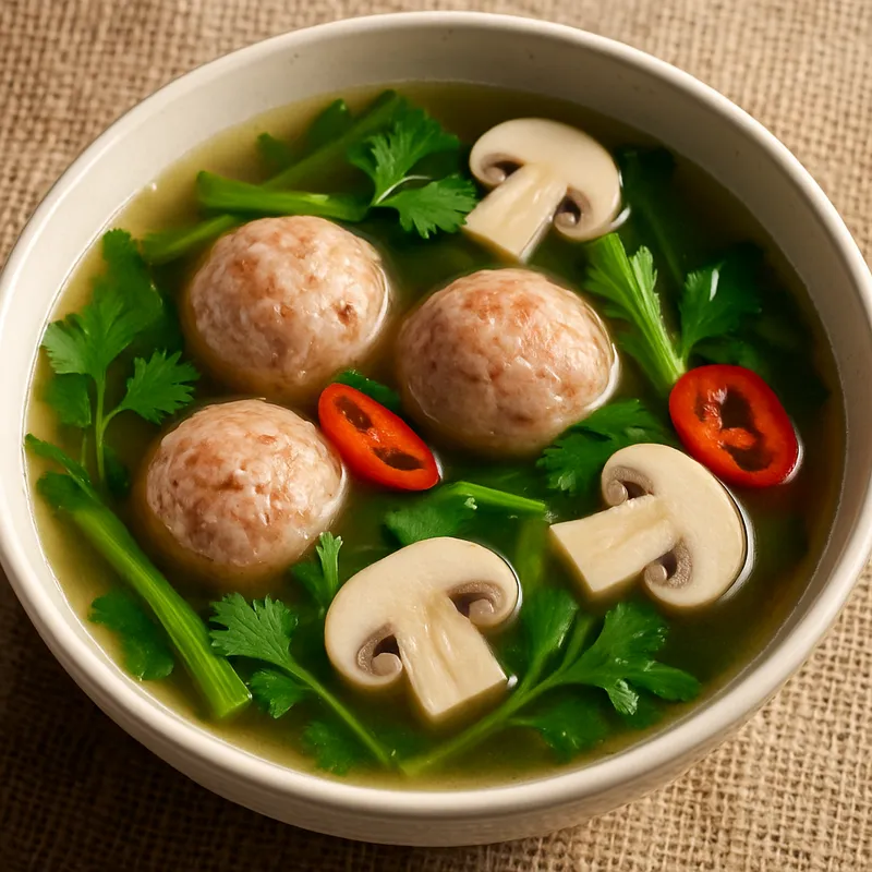Tom Jeud Sai Krok – Klare Suppe mit Saurer Isan-Wurst