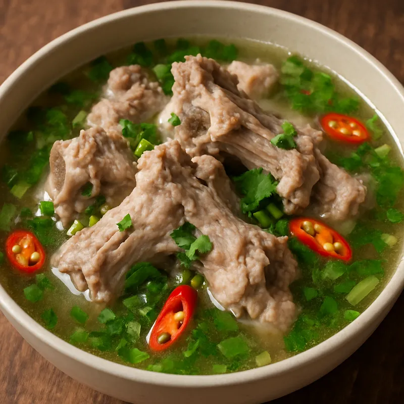 Tom Sap Kradook Isan (Isaan Schweineknochensuppe)