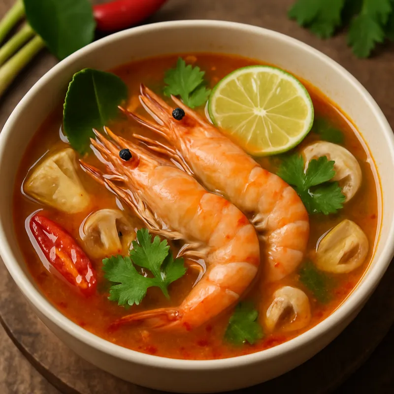 Tom Yum Goong (Scharfe Saure Garnelensuppe)