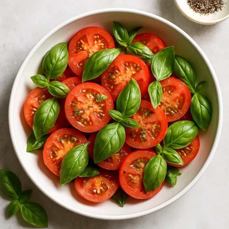 Tomaten-Basilikum-Salat