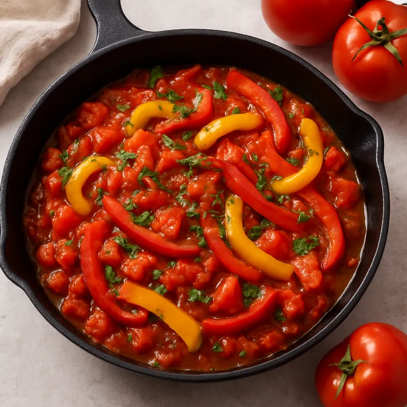 Tomaten-Paprika-Piperade