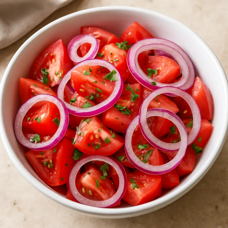 Tomaten-Zwiebel-Salat