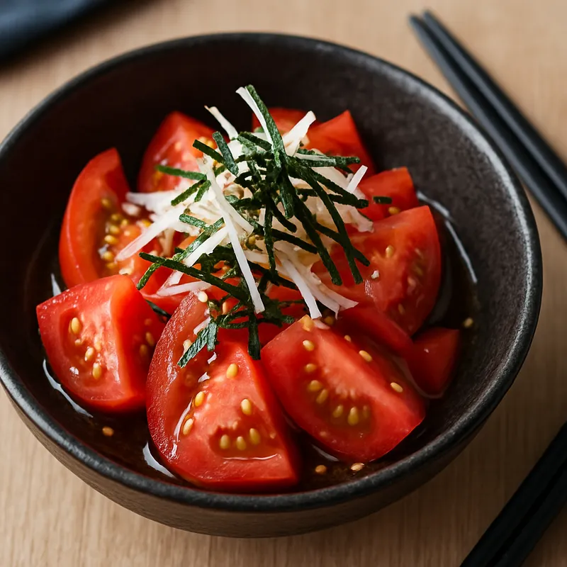 Tomatensalat auf Japanische Art
