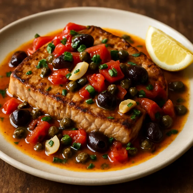Tonno alla Siciliana (Thunfisch auf sizilianische Art)