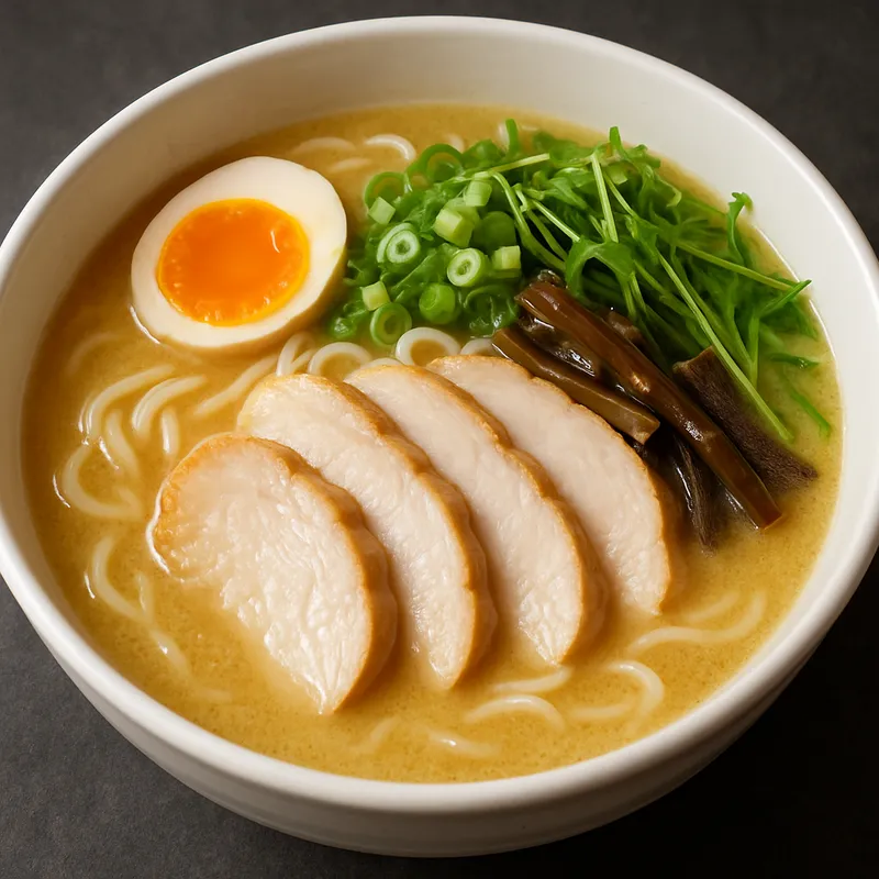 Tori Paitan Ramen (Hühnerbrühe)