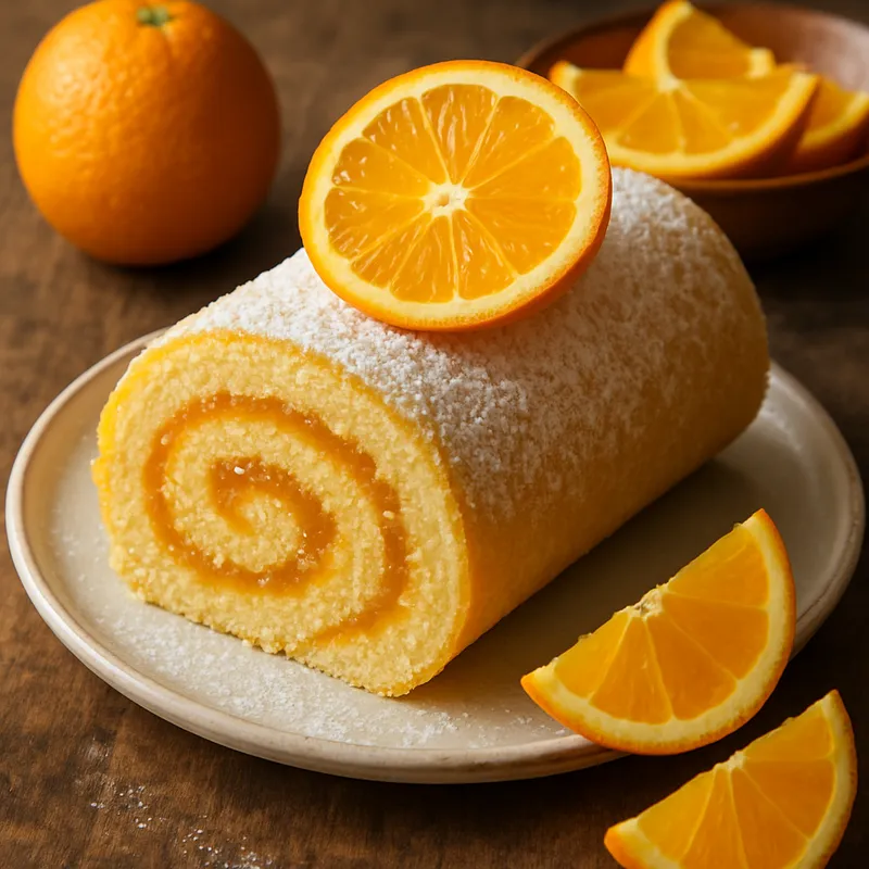 Torta De Laranja (Orangenrolle)