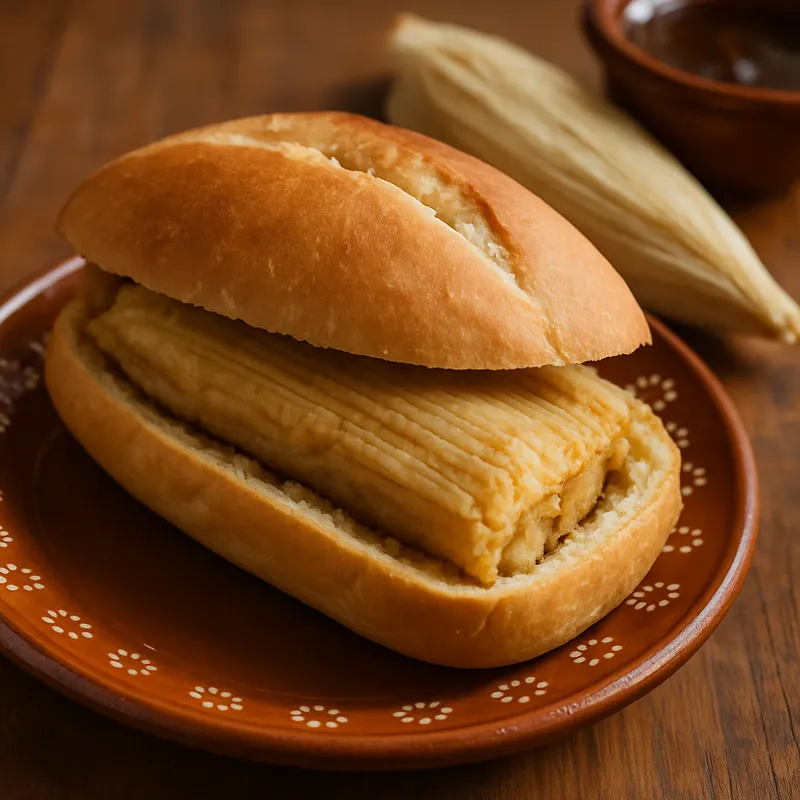 Torta De Tamal (Tamale-Sandwich)