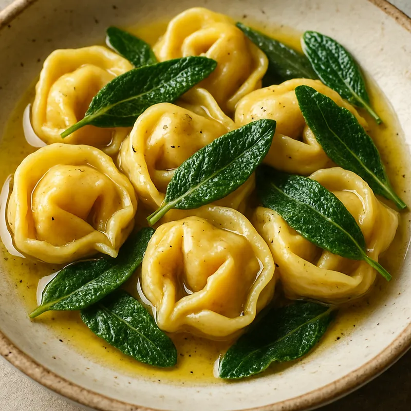 Tortelloni mit Butter und Salbei
