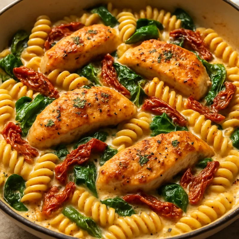 Toskanische Hähnchen-Pasta