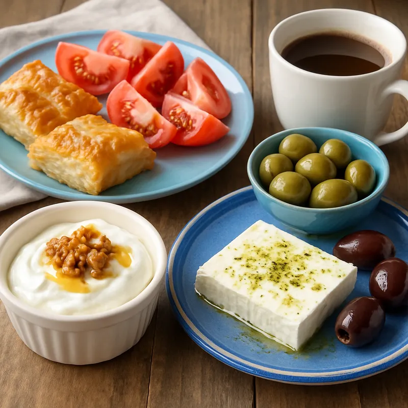 Traditionelles griechisches Frühstück