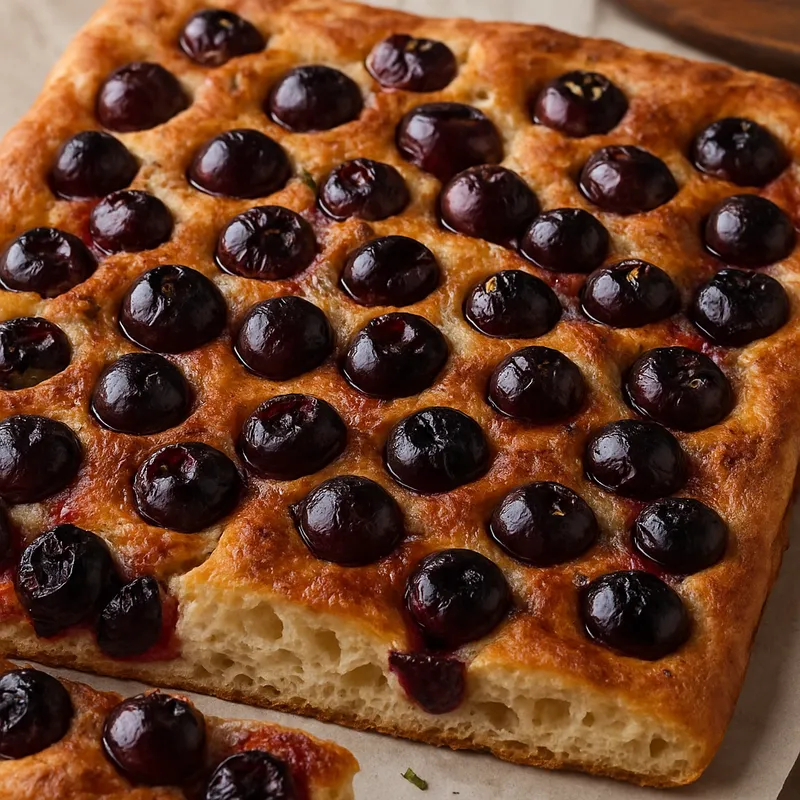 Trauben-Focaccia (Schiacciata Con L'uva)