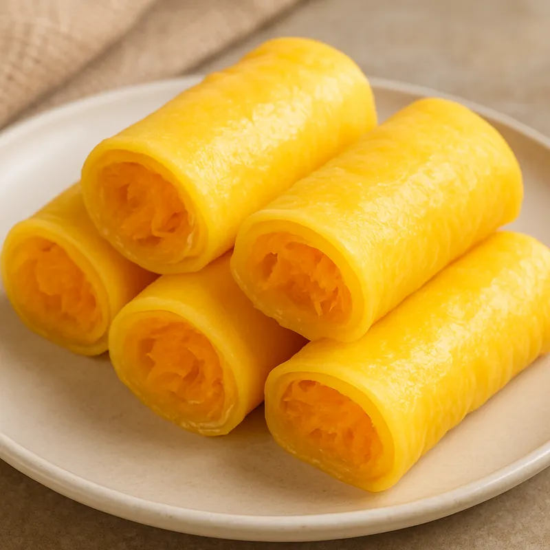 Trouxas De Ovos (Portugiesische Eirollen-Süßigkeit)