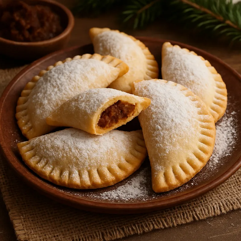 Truchas de Navidad Canarias (Kanarische Weihnachts-Teigtaschen)