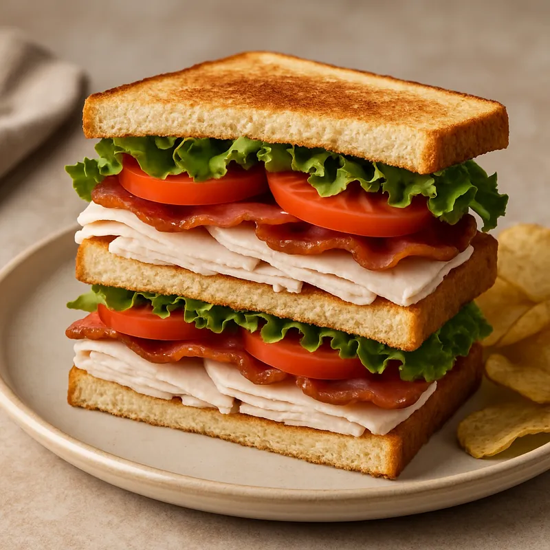 Truthahn-Club-Sandwich