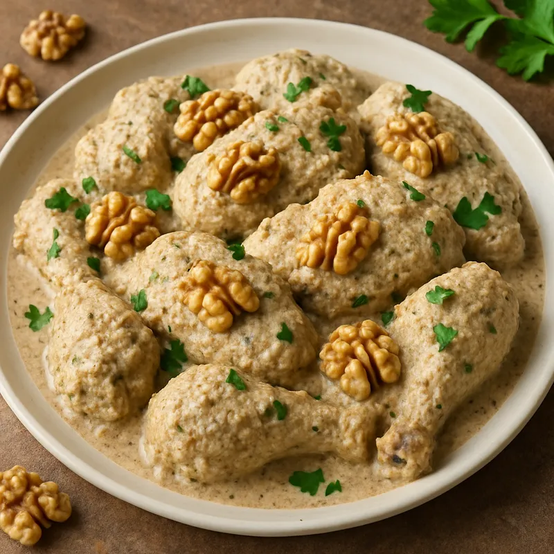 Tscherkessisches Hähnchen mit Walnüssen