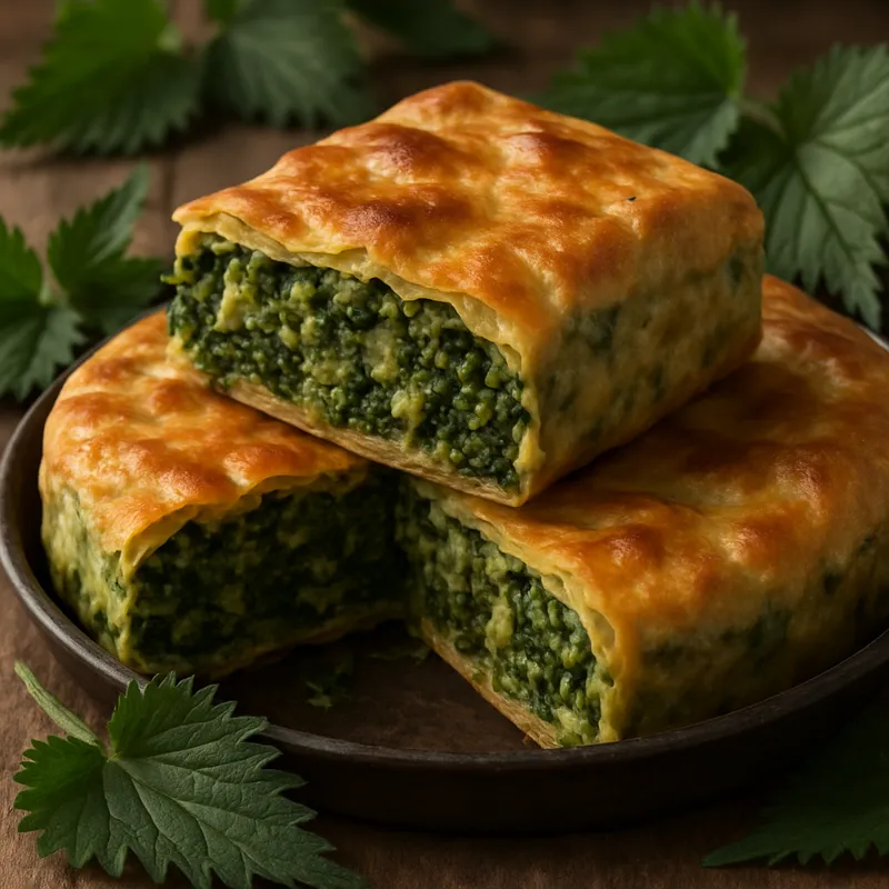 Tsouknidopita (Brennnesselkuchen)